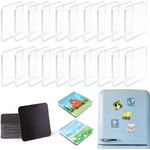 10-20PCS DIY Fridge Magnet Craft Set, Clear Acrylic Fridge Magnets Making Kit