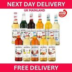 Monin Syrup 1L-Premium, Multiple Flavours/Sugar Free,Coffee,Cocktails, Beverages