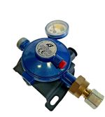 IGT 10mm Bulkhead Straight 30mbar Caravan Gas Regulator with Manometer