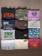 Job Lot Bundle Of Vintage Branded Hoodies And Sweatshirts Wholesale