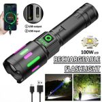 Most Powerful 99000000LM LED Military Torch USB Rechargeable Tactical Flashlight
