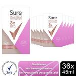 Sure Women Maximum Anti-Perspirant Deodorant Cream Stick Confidence 45ml, 36 PK