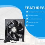Commercial Extractor Industrial Ventilation Axial Exhaust Blower Flow Plate Fan