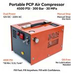 Upgraded 4500psi PCP Air Rifle Compressor Pump High Pressure PCP Air Compressor