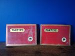 2 x VINTAGE tantivy METAL CIGARETTE CASE pure virginia tobacco advertisement
