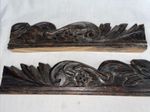 Carved Oak Panels Pediment  Repurpose Project Salvage Reclaimed Up Cycle