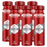 6 x Old Spice Original Deodorant Body Spray For Men 48hr Fresh Protection 150ml