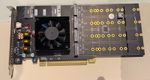 8 x PCIe 4.0x4 NVME SSD PCIe Splitter Card PLX PEX88048 256Gt/s
