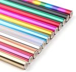 12 PCS Heat Activated Foil, Per 5.9inx4.26ft for Glimmer Hot Foil Roll Heat