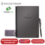 Rocketbook Fusion A5 Smart Notebook - Reusable Planner with 7 Page Styles & Pen