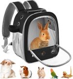 Guinea Pig Carrier Backpack, Portable Rabbit Travel Carring Bag | for Pet Bunny