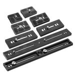 Universal Aluminum Alloy Quick Release Plate with 1/4 Screw Tripod Mount Adapter