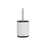 CALITEK Toilet Brush Flexible Silicon Bristles with Non Slip Handle White