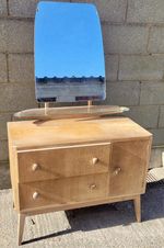 Retro E Gibbs  1950s Mid Century Modern Oak Dressing table