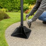 Heavy Duty Steel Hand Tamper Soil Compactor 20x20cm with 123cm Handle