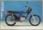 YAMAHA RS100 Motorcycle Sales Specification Leaflet c1979 LIT-3MC-0107206-79E