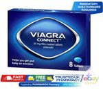 Viagra Connect - 50mg - Pack of 8 Tablets - BRANDS MAY VARY - UK PHARMACY--