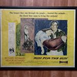 Film Poster Roughly 28x 22 Inches “ Run For The Sun” In Frame And Ready To Hang