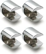 Small Polished Chrome Finished Support Glass Shelf Brackets For 5mm Thick Shelf