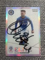 Stockport County Ollie Norwood Hand Signed Panini EFL Sticker