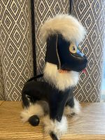 Vintage1960’s Poodle Dog  Kitsch Leatherette 19cm High Home Decor