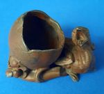 Antique Art Nouveau Style Bronze Sculptural Inkwell (1880s-1920s)
