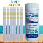 Clearwater 3-in-1 Test Strips 50x Pack for Hot Tubs and Pools