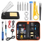Soldering Iron Kit Electronics Welding Irons Solder Tools Adjustable Temp° 60W