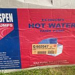 Aspen Pumps FP2092 Submersible Hot Water Tank Pump 900 L/hr 240V 602047