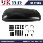 Car Roof Top Box 430 Litre Gloss Black Extra Large Top Car 75kg Luggage UK