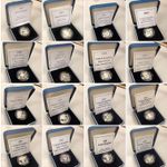 SILVER PROOF £1 ONE POUND COINS CHOICE OF YEAR 1983 TO 2015 WITH COA