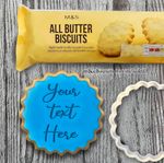 Custom Cookie Stamp + Cutter Embosser Fondant M&S Biscuit Personalised MS