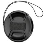 37mm Universal Centre Pinch Front Lens Cap With Keeper String - UK Stock