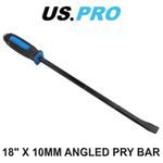 US PRO 18" X 10MM Angled Pry Bar Fully Hardened 6851