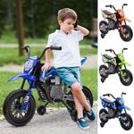 12V Kids Electric Ride on Motorcycle w/ Twist Grip Throttle, Suspension