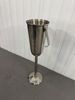 Champagne Ice Bucket Stand Stainless Steel Wine Cooler Floor Standing 80 Cm