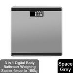 3-in-1 digital bathroom scale, weight scale, electronic scale, space gray 2026