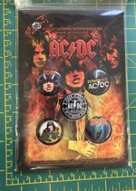 AC/DC  Highway To Hell Let There Be Rock Button Badge Pack Officially Licensed