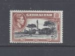 GIBRALTAR GVI 1940 2s. BLACK AND BROWN  PERF 13½ M.N.H.    SG 128a