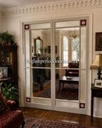 Victorian Stained Glass French Double Doors Etched Cut Made To Order £250 Dep