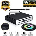 Universal Car CD Player, External, Dual-Mode USB or Bluetooth CD Player