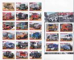 Stamp block+sheet MAN Trucks company producer Nagorny Karabakh 2015