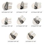 NEW 8X Sewing Rolled Hemmer Foot 3mm-10mm 8-Sizes Wide Rolled Hem Pressure Foot