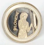 Vintage 1980s Blondie Enamel Badge Pin Rock Band Curio New Arrival