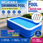 Large Family Swimming Pool Garden Outdoor Summer Inflatable Kids Paddling Pools