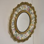 Vintage Royal Staffordshire Pottery Wall Mirror A J Wilkinson Made In England