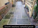 Smooth Weatherd Cathedral Grade Reclaimed Yorkstone Paving Finest Quality