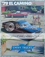 CHEVROLET EL CAMINO USA Pick Up Truck Sales Brochure For 1979 #3815