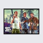 GRAND THEFT AUTO V FULL CAST SIGNED AUTOGRAPH POSTER PRINT A5 A4 A3