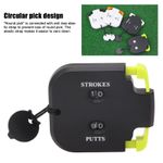 Golf Score Counter Plastic 2 Digits Stroke Putts Counting Clicker with Auxiliary
